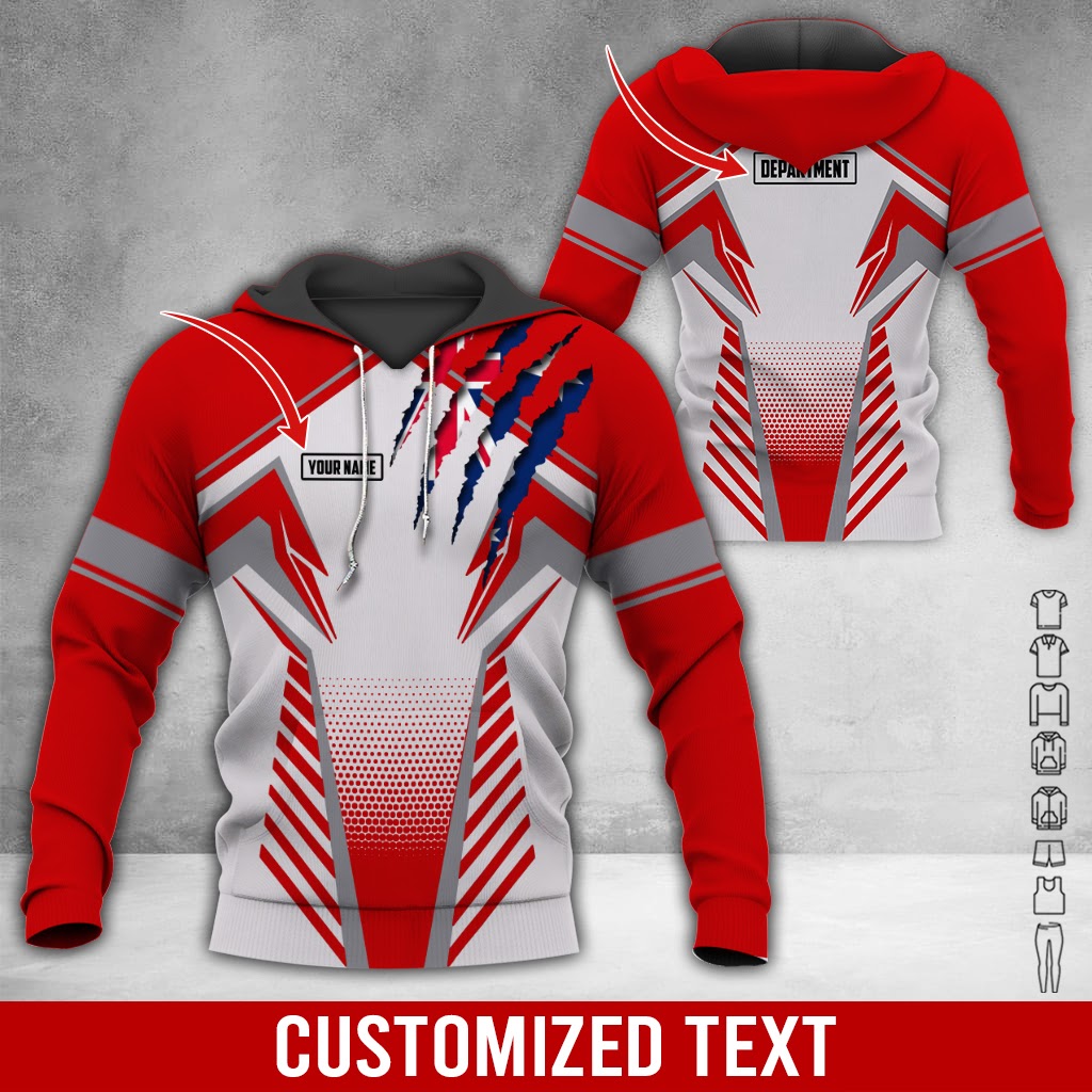 Custom Text and Color 3D Hoodie - photo 14