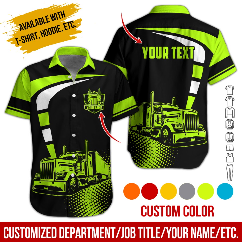 Customized Truck Driver Uniform Full Color All Over Printed Clothes ND829 –  Azfancy