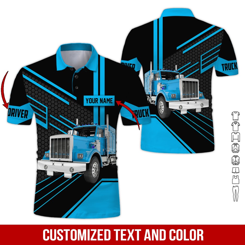 Customized Name Full Color Semi Truck All Over Printed Clothes GG989 –  Azfancy