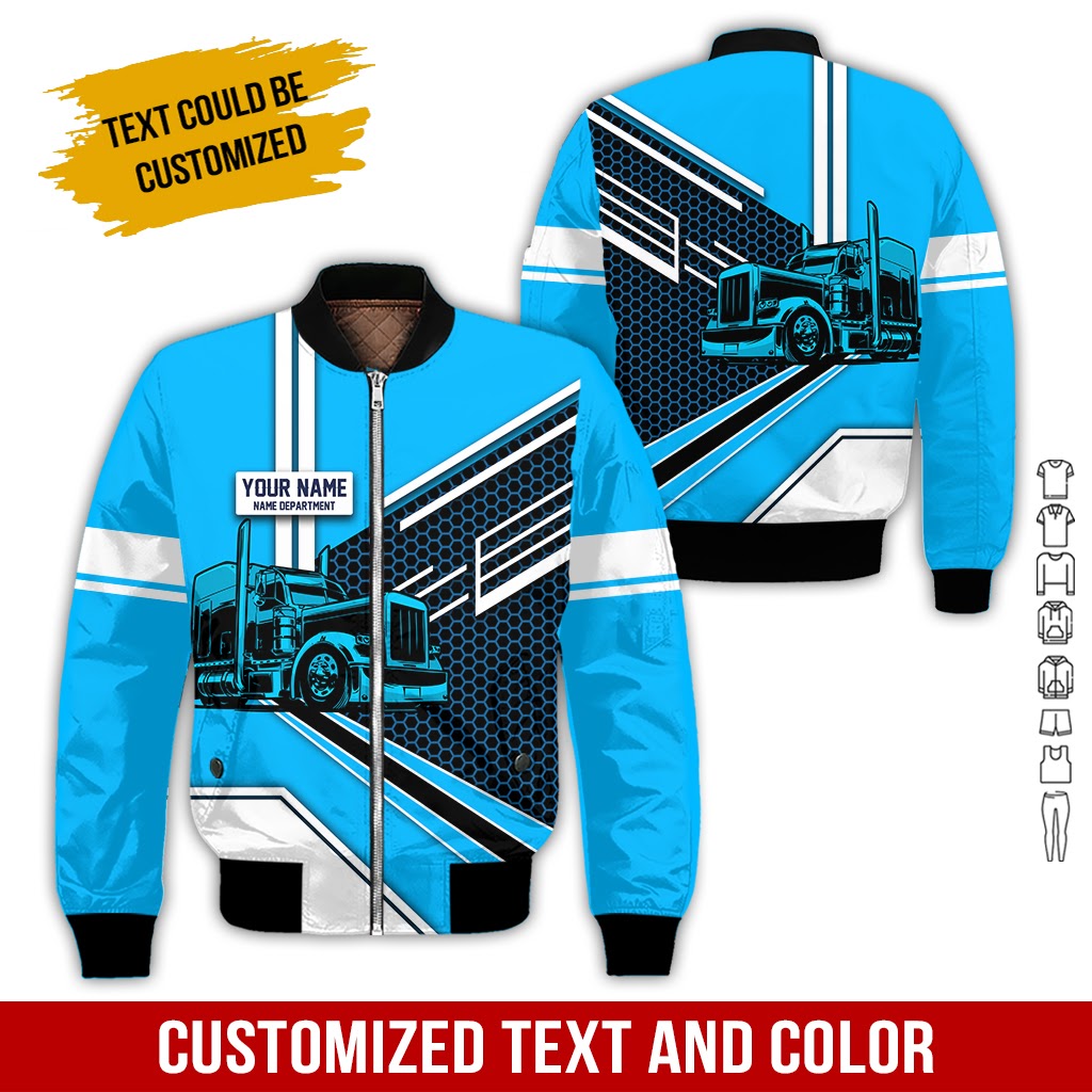 Customized Name Full Color Semi Truck All Over Printed Clothes GG989 –  Azfancy