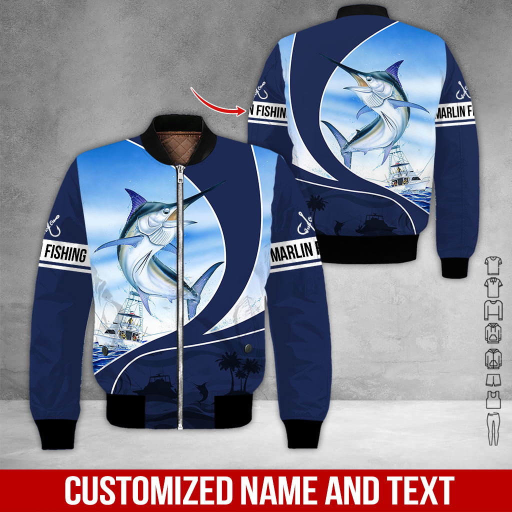 Personalized Name Marlin Fishing All Over Printed Clothes SU937 – Azfancy