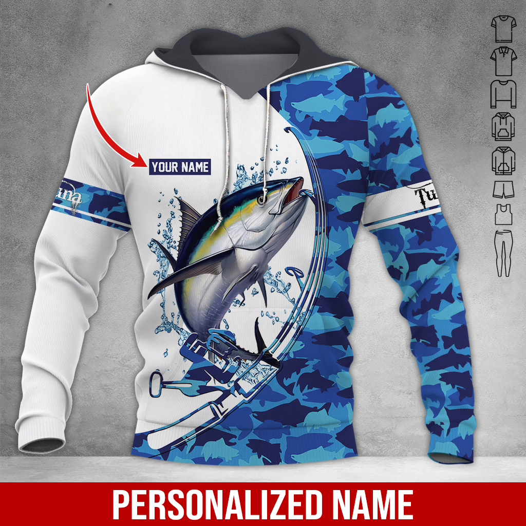 Personalized Name Tuna Fishing All Over Printed Clothes GG649 – Azfancy