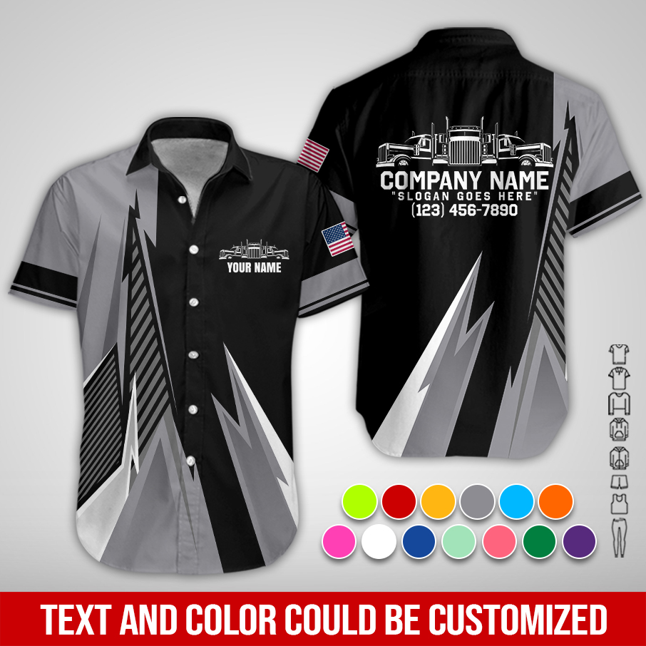 5876587-personalized-name-and-color-semi-truck-uniform-all-over-printed-clothes-am548-30.jpg Custom Semi Truck Uniform Hoodie - photo 30
