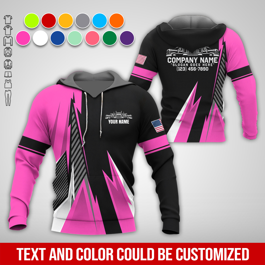 5876587-personalized-name-and-color-semi-truck-uniform-all-over-printed-clothes-am548-59.jpg Custom Semi Truck Uniform Hoodie - photo 59