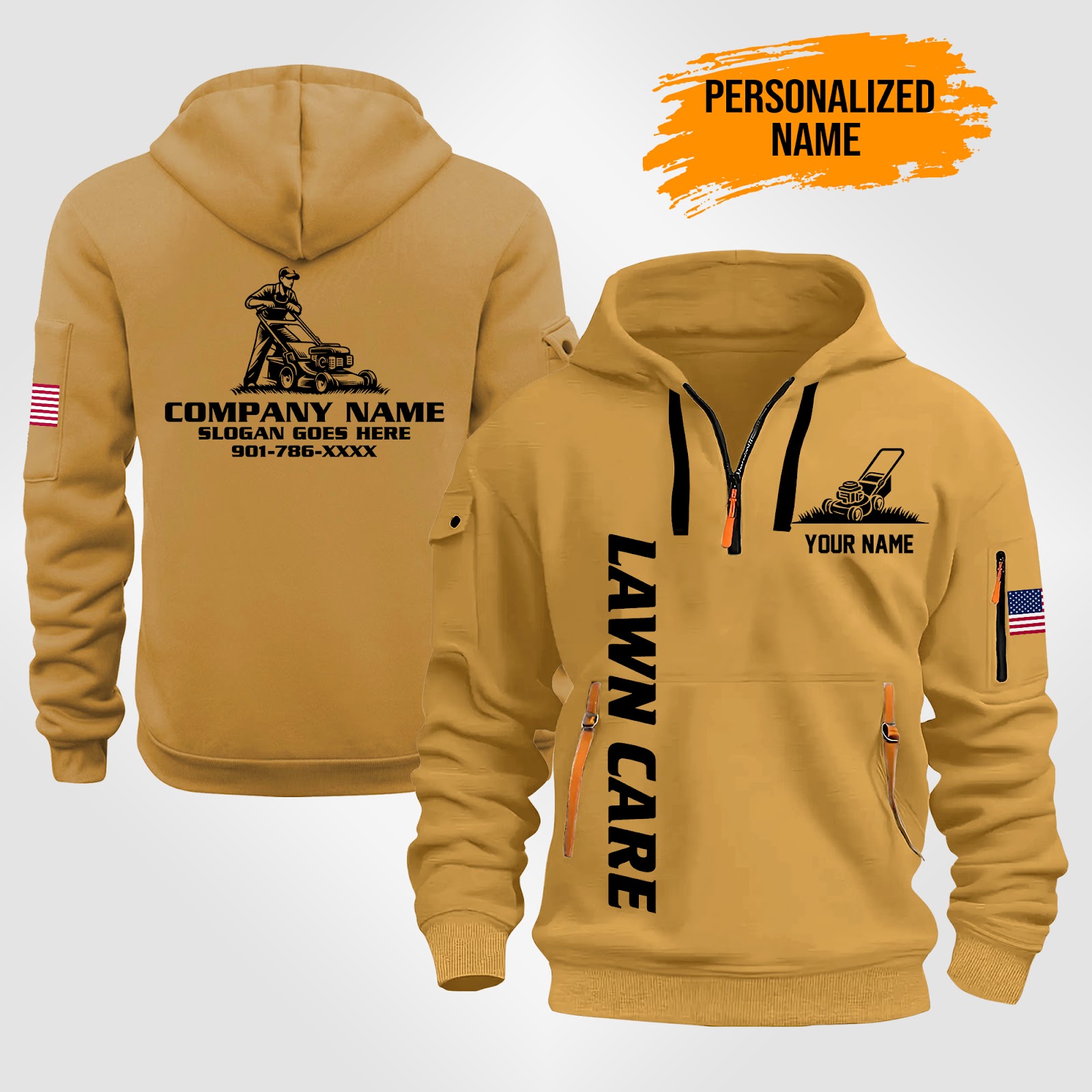 5881935-personalized-name-lawn-care-quarter-zip-hoodie-pc37-3.jpg Custom Lawn Care Quarter Zip Hoodie - photo 3