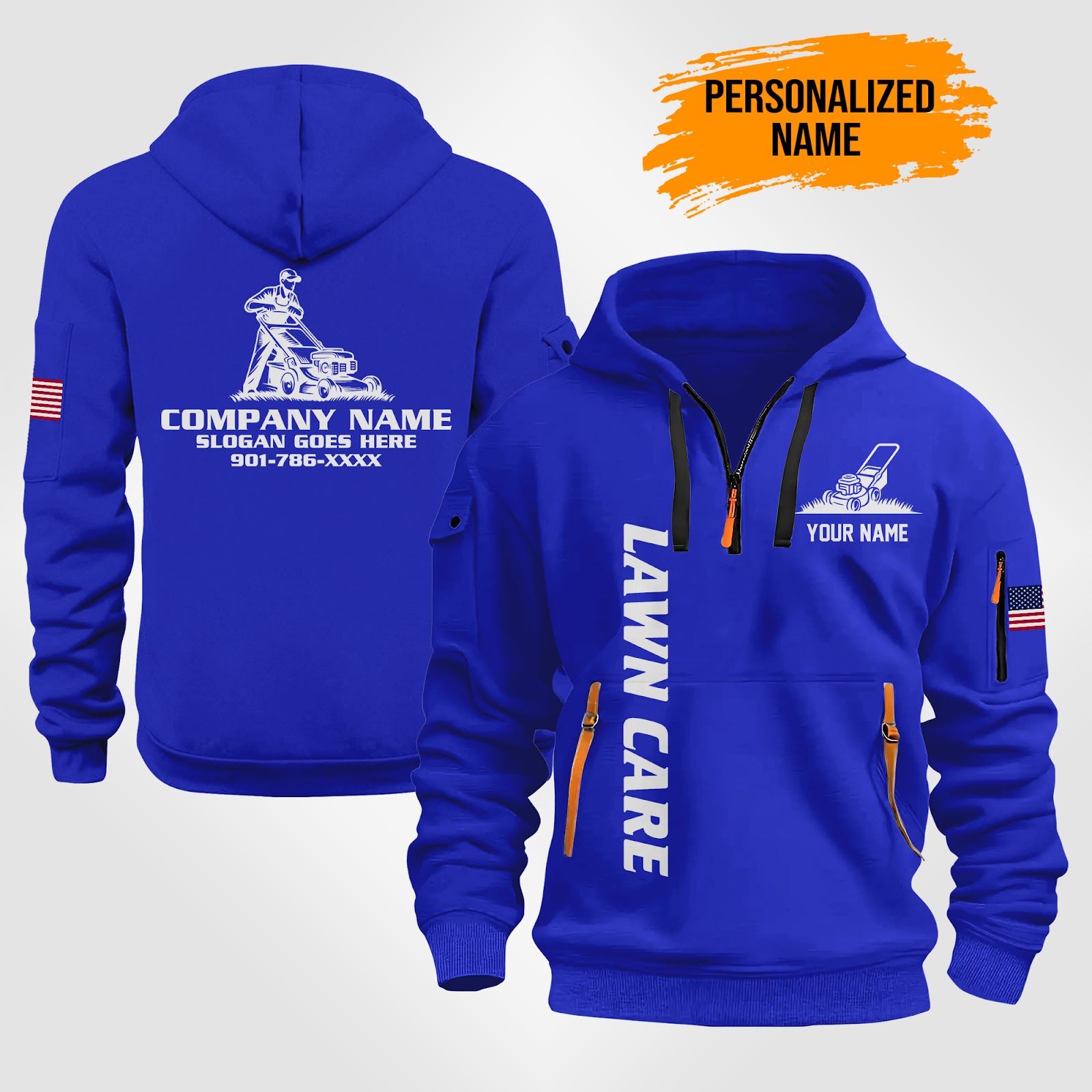 5881935-personalized-name-lawn-care-quarter-zip-hoodie-pc37-5.jpg Custom Lawn Care Quarter Zip Hoodie - photo 5