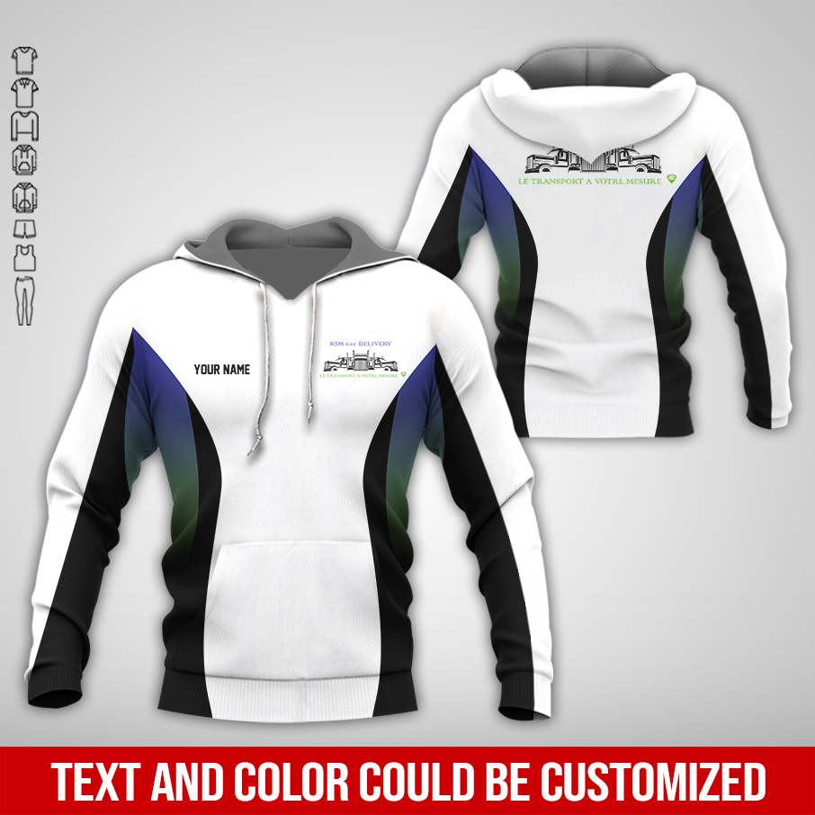 Custom Love Truck logistic Uniform Hoodie - photo 5