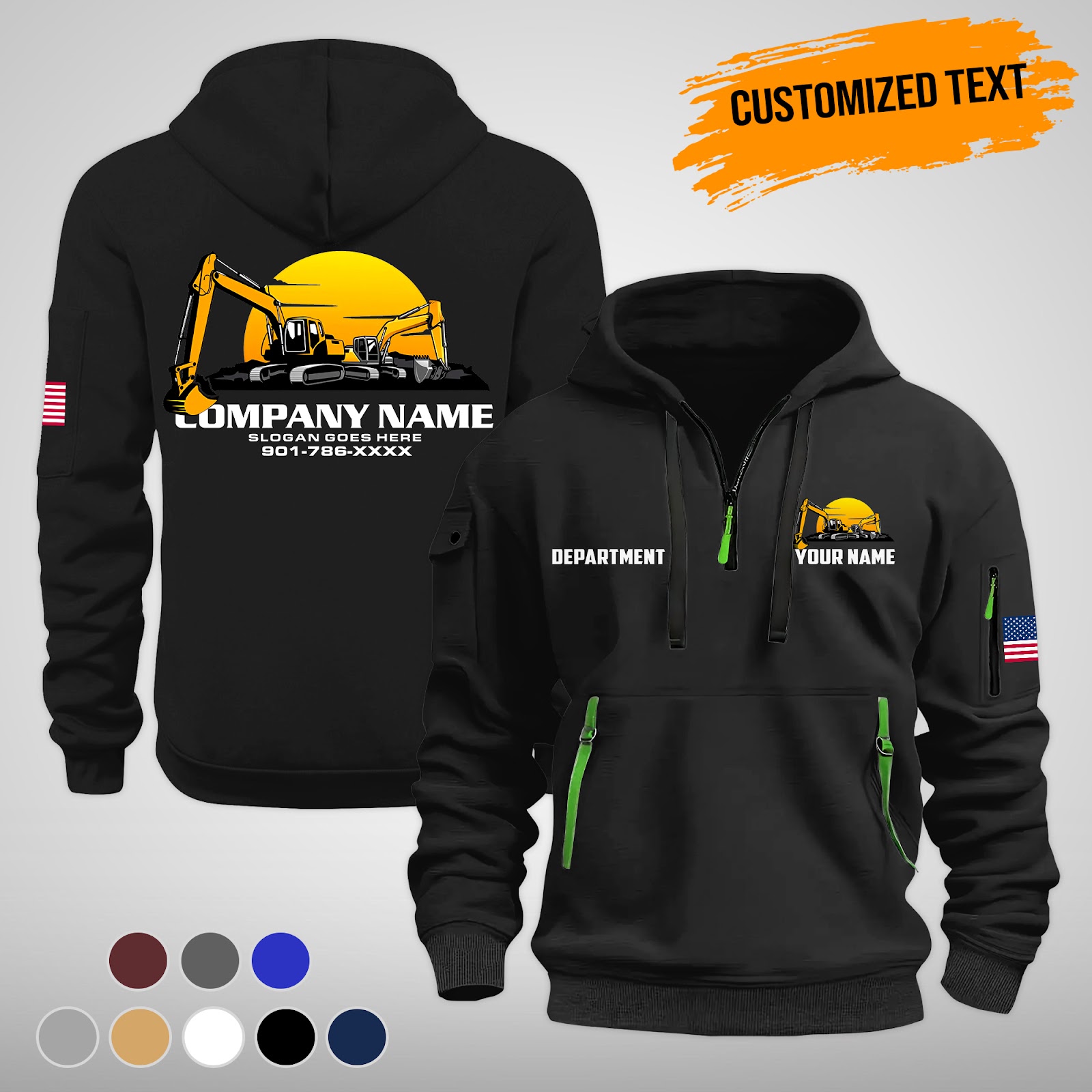 Custom Construction Hoodie & Tee for Equipment Ops - photo 2