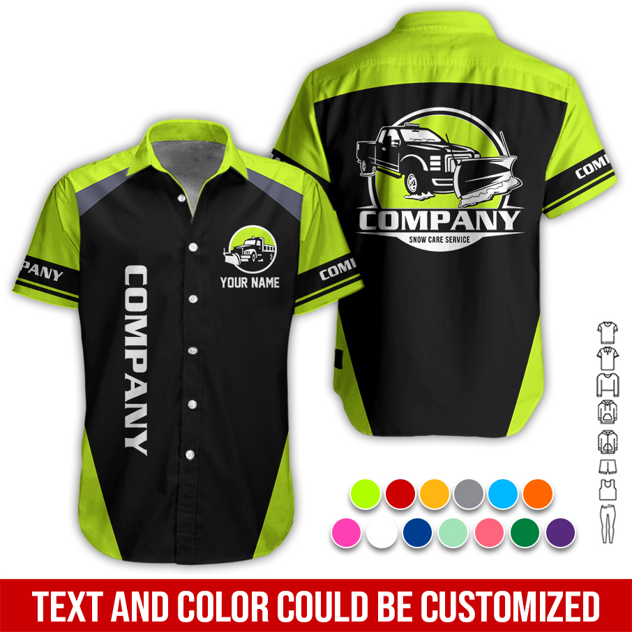 Custom Text and Color Snow Plow Truck Service - photo 3