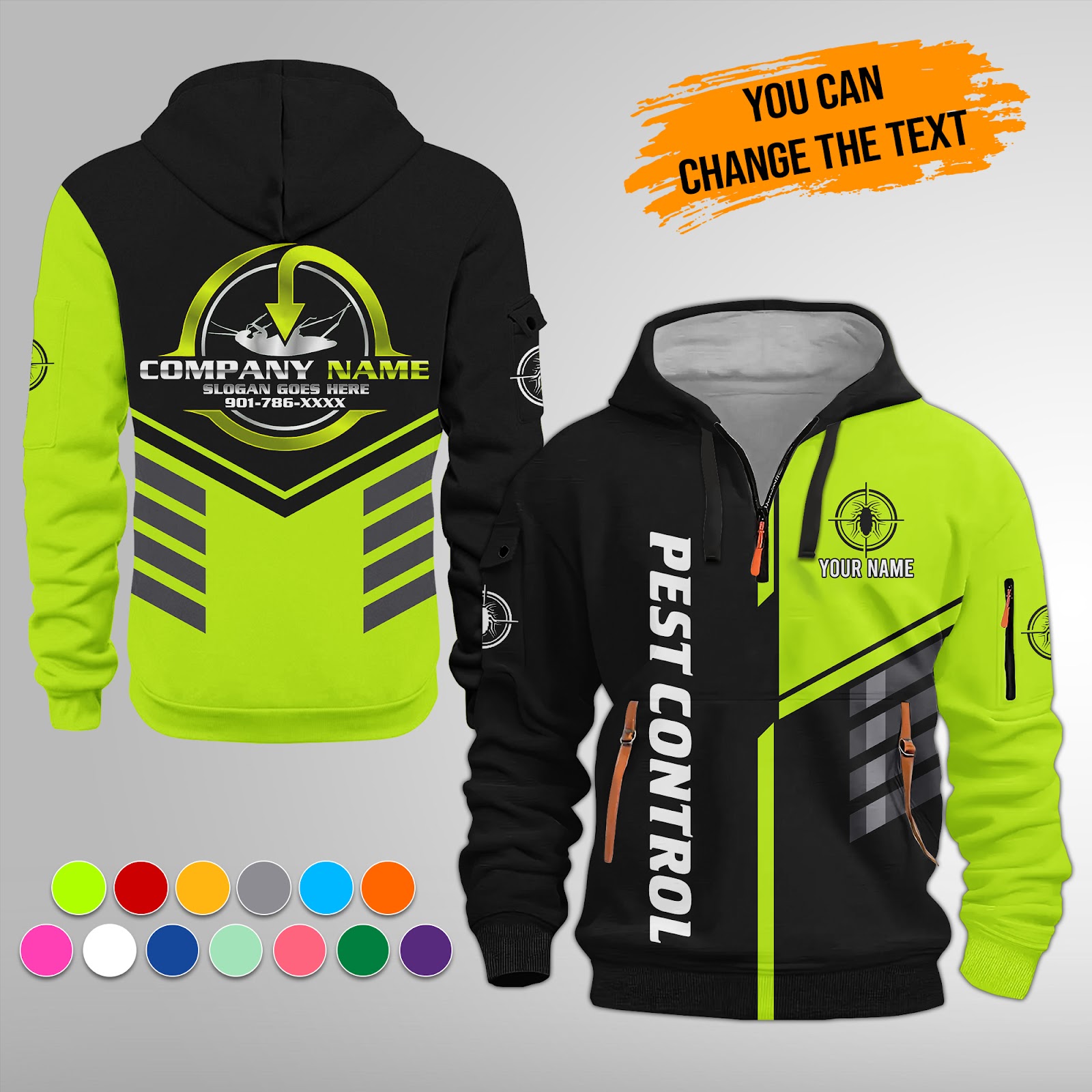 Custom Pest Control Service Best Uniform 3D
