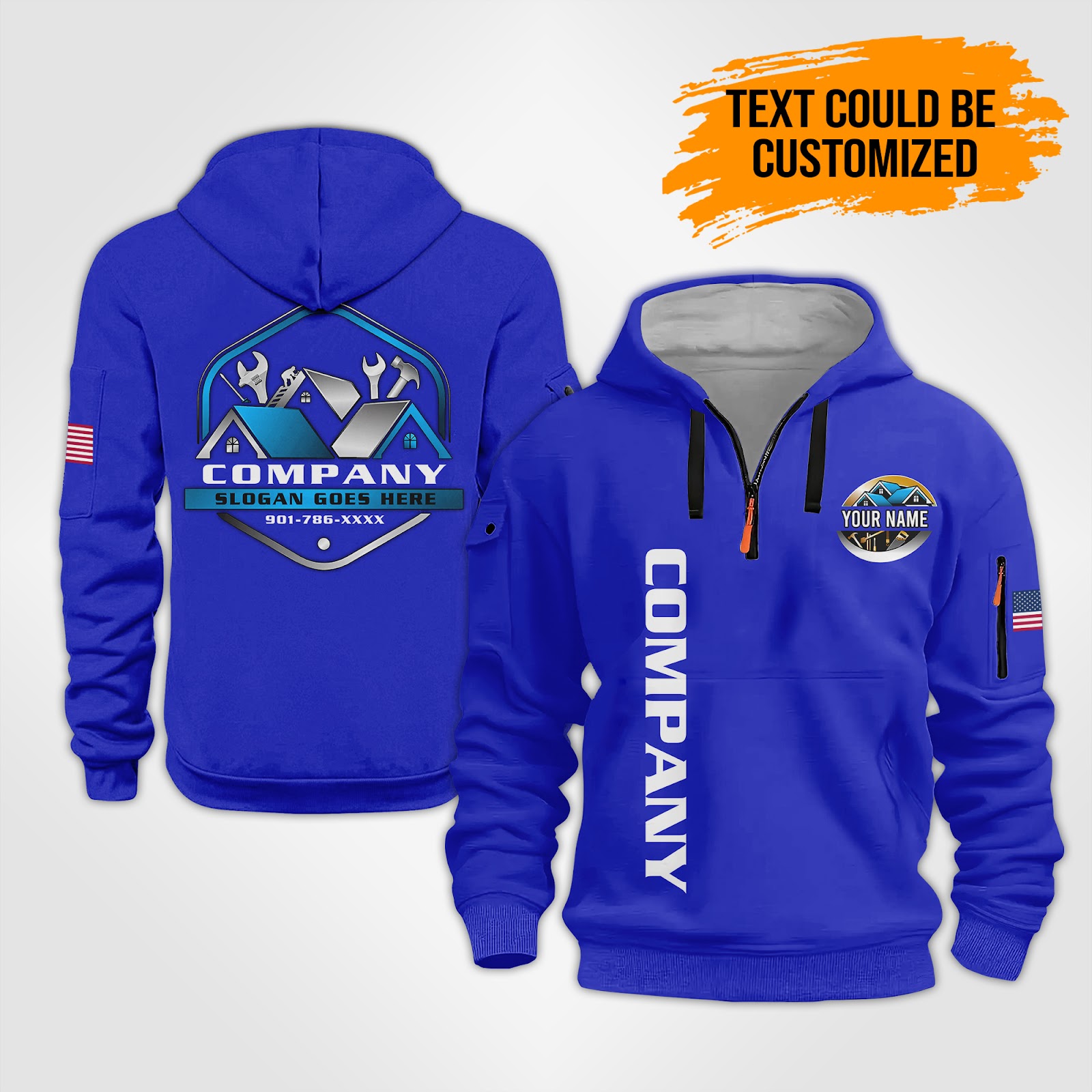 5912241-personalized-name-house-construction-quarter-zip-hoodie-op602-5.jpg Custom House Construction Quarter Zip Hoodie - photo 5