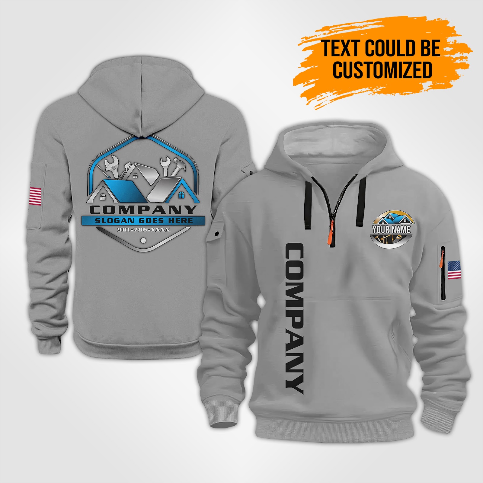5912241-personalized-name-house-construction-quarter-zip-hoodie-op602-6.jpg Custom House Construction Quarter Zip Hoodie - photo 6