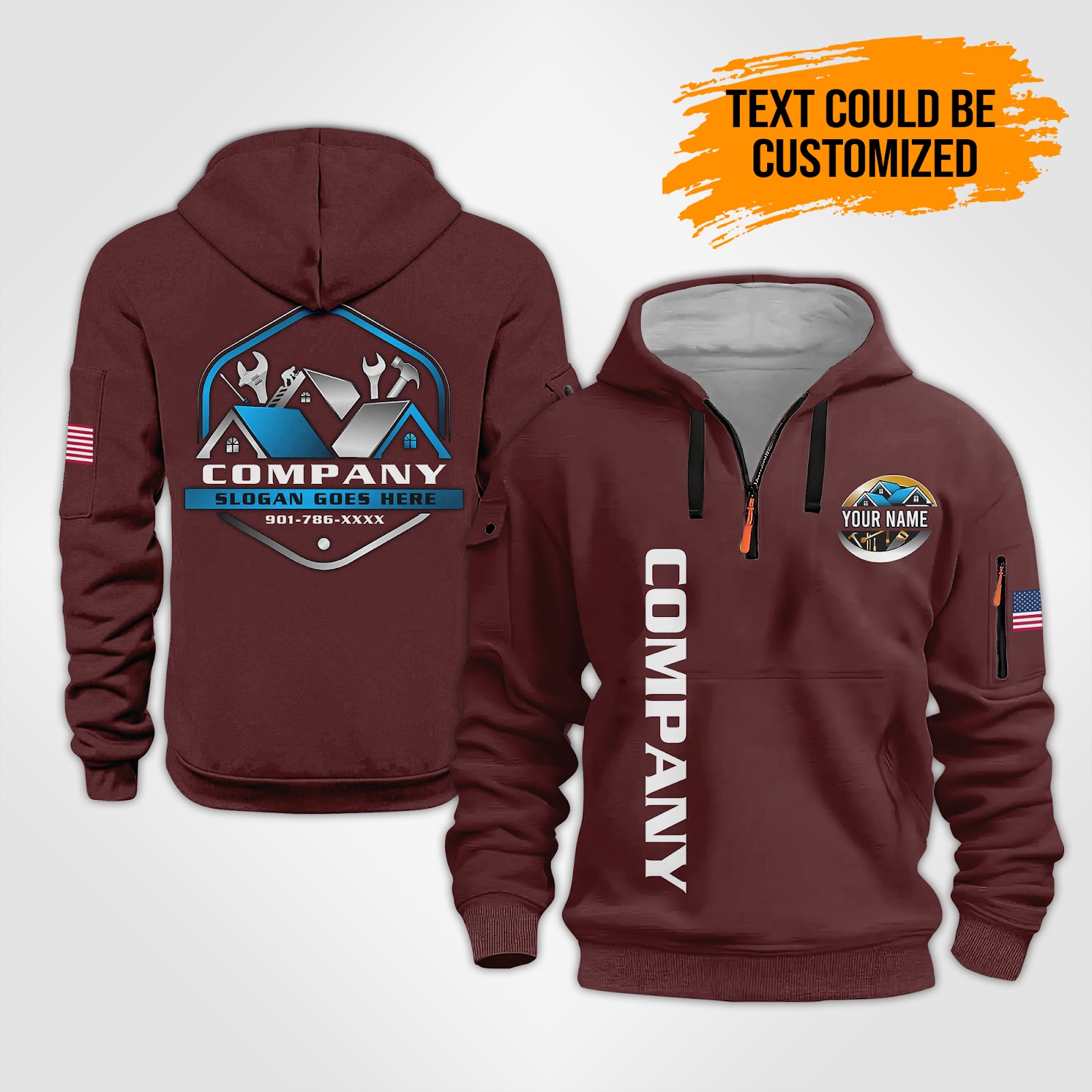 5912241-personalized-name-house-construction-quarter-zip-hoodie-op602-7.jpg Custom House Construction Quarter Zip Hoodie - photo 7