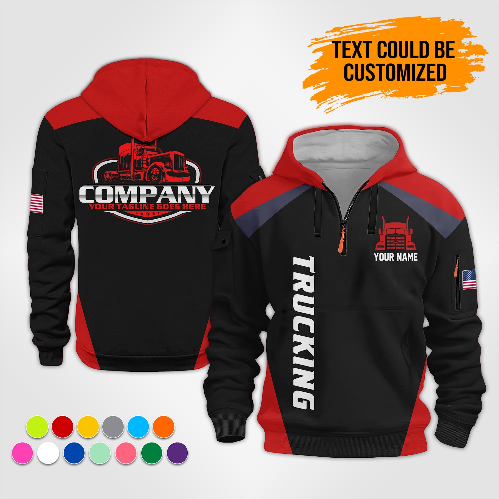 Custom Semi Truck Hoodie - photo 2