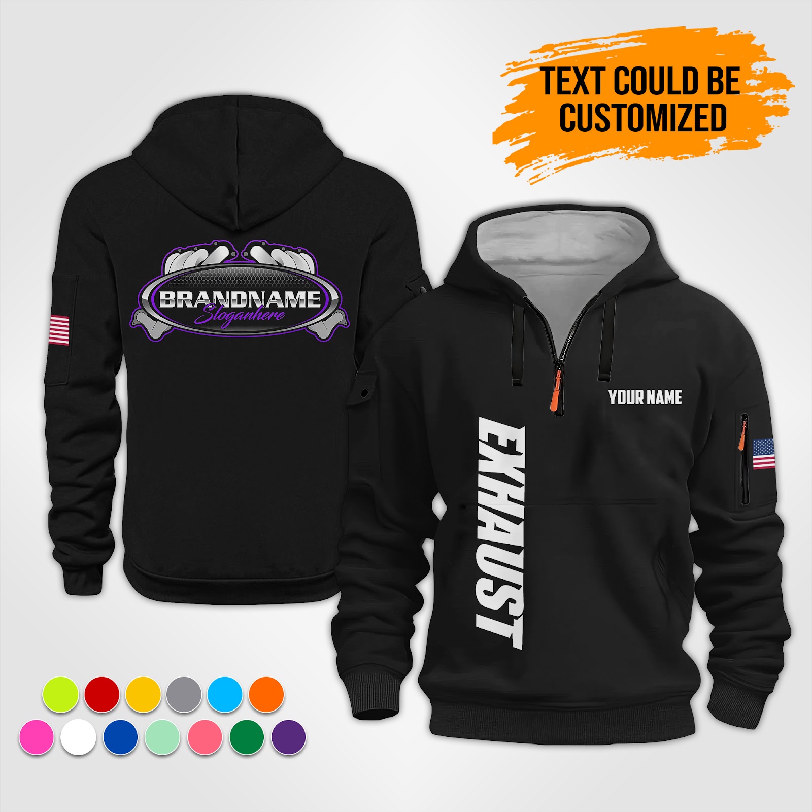 5921716-personalized-name-exhaust-3d-quarter-zip-hoodie-op621-13.jpg Custom Exhaust 3D Quarter Zip Hoodie - photo 13