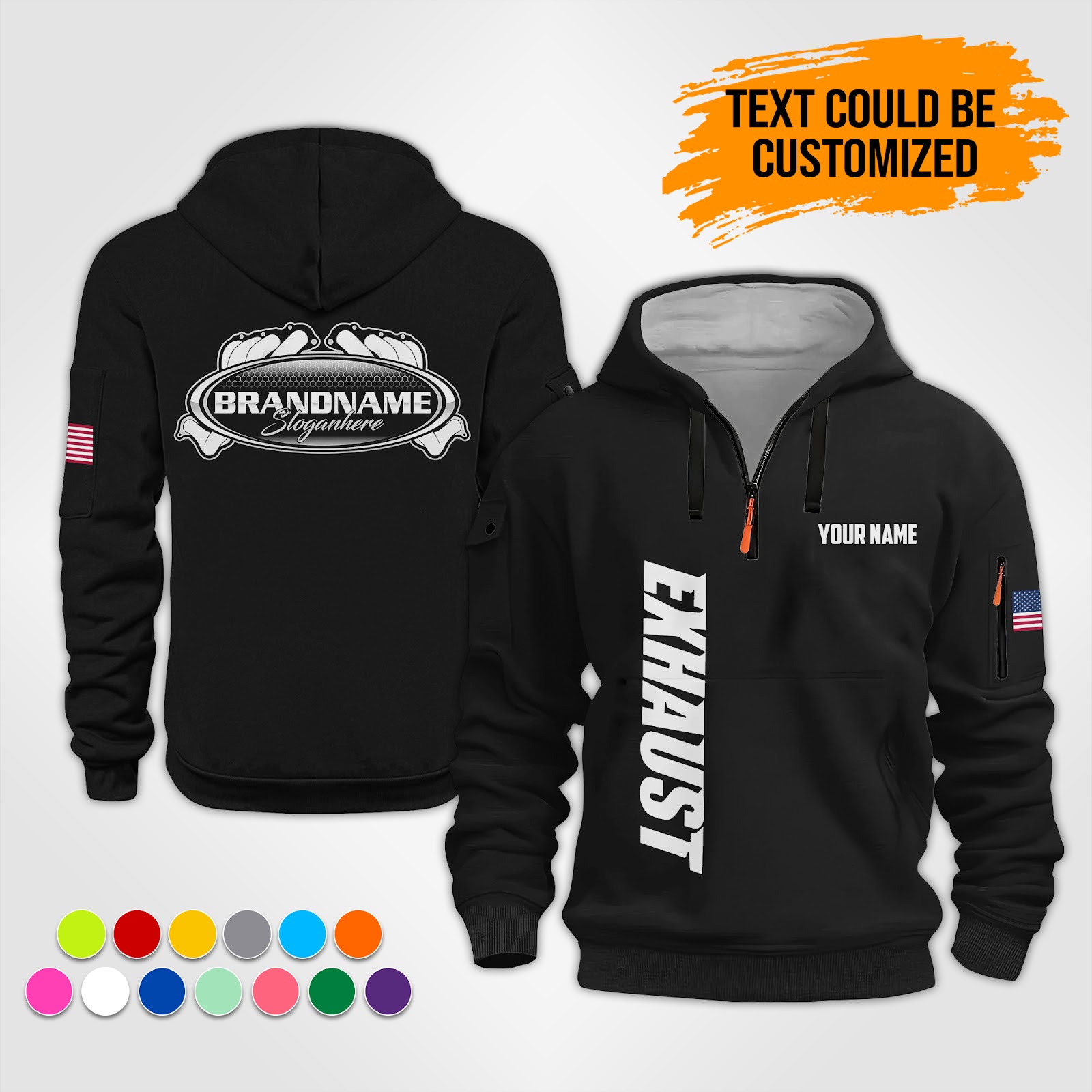 5921716-personalized-name-exhaust-3d-quarter-zip-hoodie-op621-8.jpg Custom Exhaust 3D Quarter Zip Hoodie - photo 8
