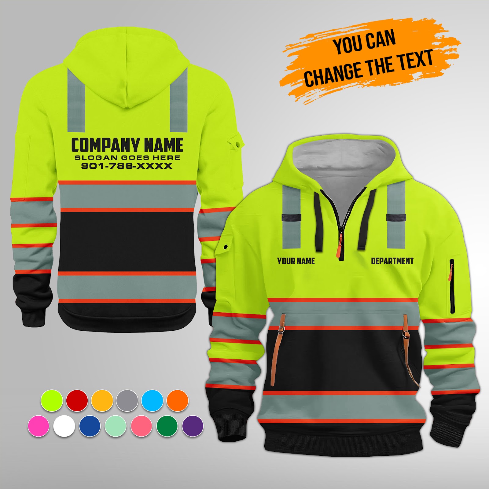 Heavy Equipment 3D Hoodie 3D Quarter Zip Hoodie