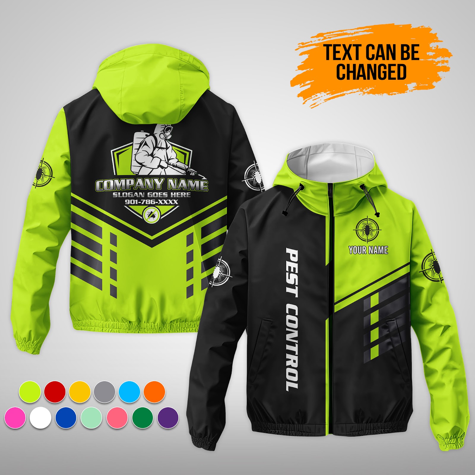 Custom Pest Control Service Best Uniform 3D