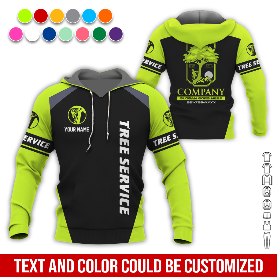 Custom Arborist Tree Services 3D Hoodie - photo 5