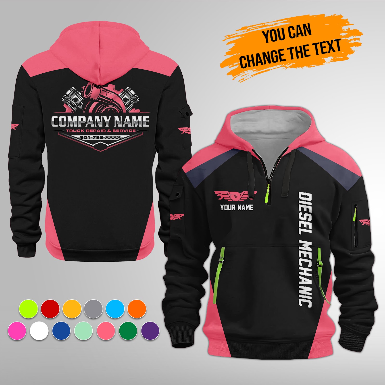 5939091-customized-text-and-diesel-mechanic-uniform-3d-quarter-zip-hoodie-am639-11.jpg Custom Text and Diesel Mechanic Uniform 3D - photo 11
