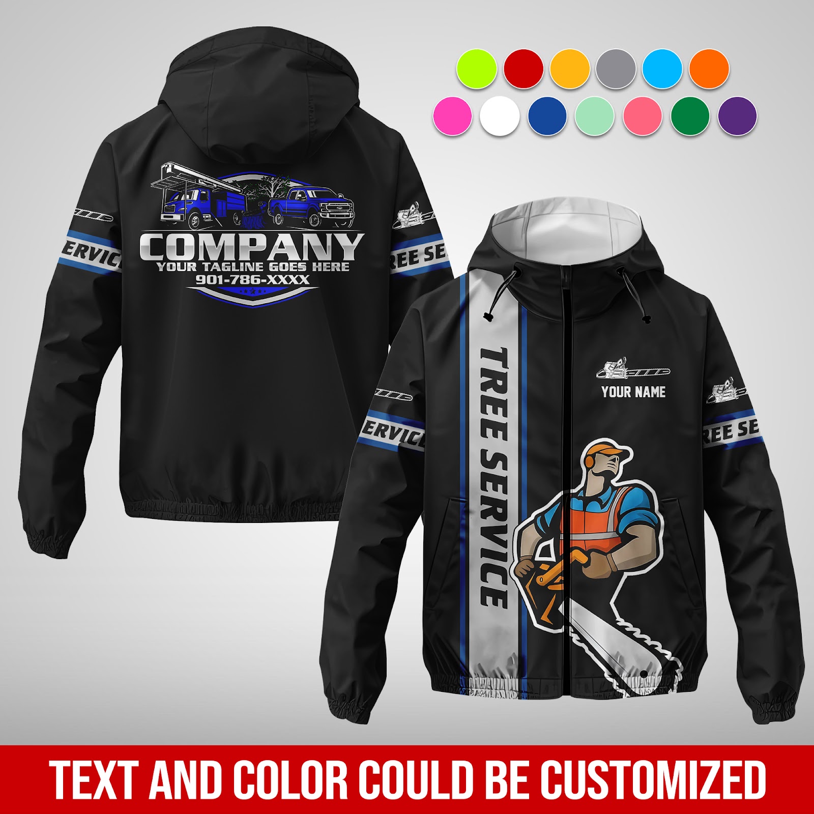 5941788-personalized-name-tree-service-3d-printed-windbreaker-jacket-am641-9.jpg Custom Tree Service 3D Printed Windbreaker Jacket - photo 9