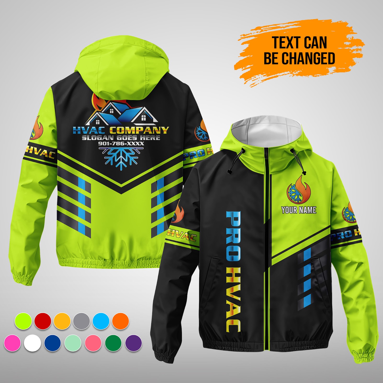 Custom HVAC 3D Hoodie