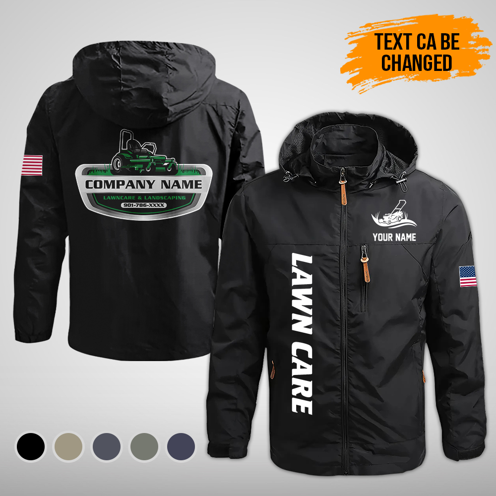 Custom Love Lawn Care 2D Printed Waterproof