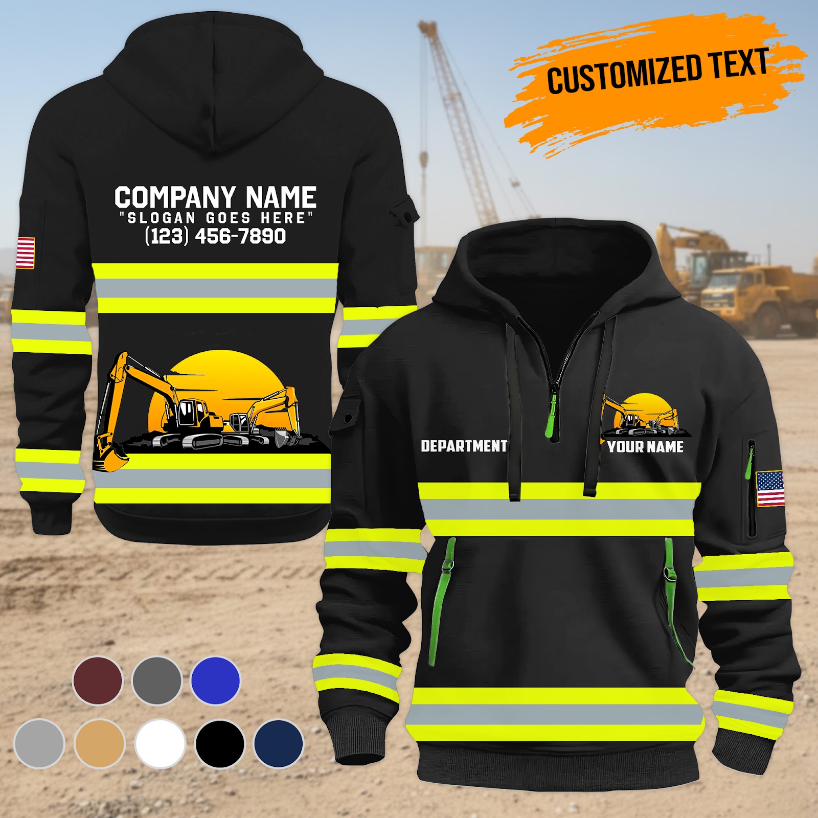 Love Heavy Equipment Uniform Style Top Gift Man's - photo 2