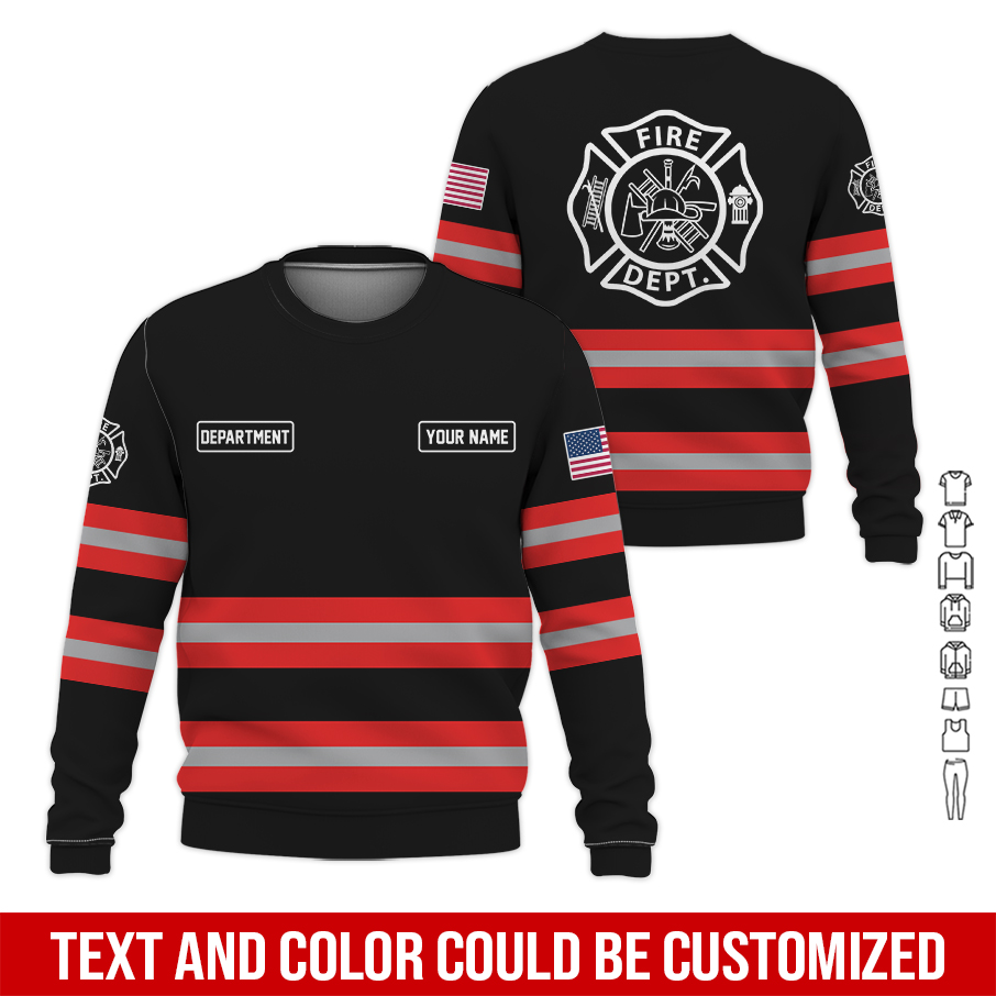 5950100-personalized-name-love-firefighter-quarter-zip-hoodie-zm200-13.jpg Custom Love Firefighter Hoodie - photo 13