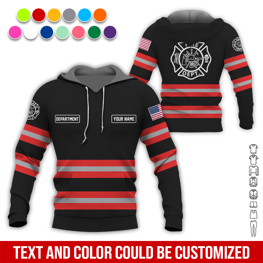 5950100-personalized-name-love-firefighter-quarter-zip-hoodie-zm200-14.jpg Custom Love Firefighter Hoodie - photo 14
