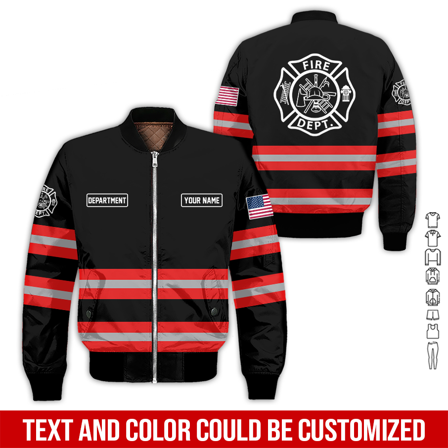 5950100-personalized-name-love-firefighter-quarter-zip-hoodie-zm200-18.jpg Custom Love Firefighter Hoodie - photo 18