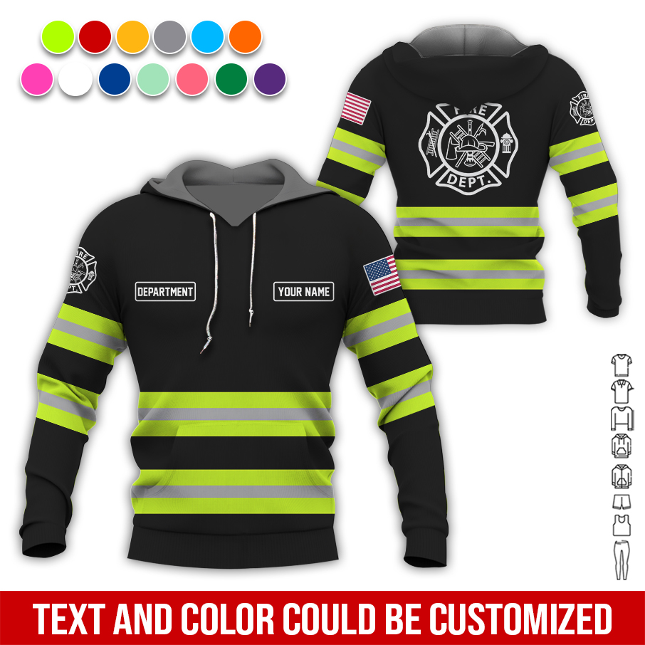 5950100-personalized-name-love-firefighter-quarter-zip-hoodie-zm200-5.jpg Custom Love Firefighter Hoodie - photo 5