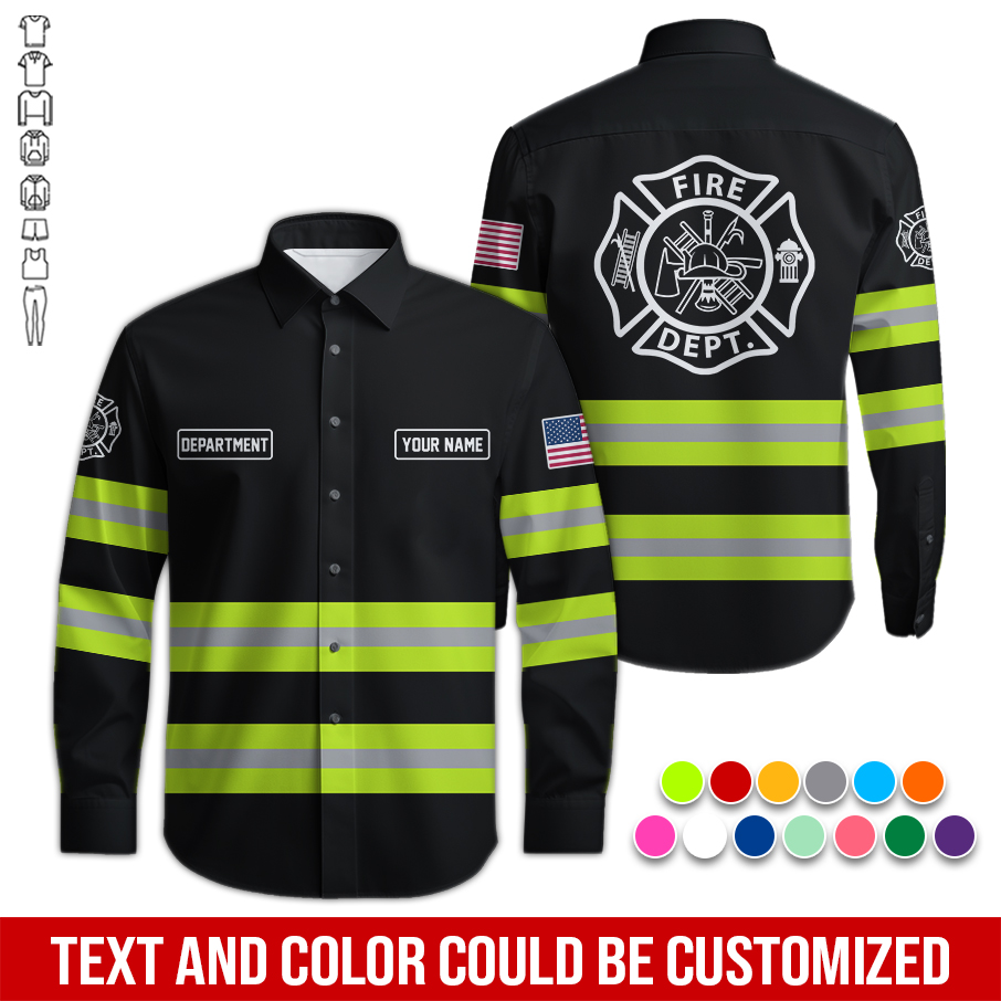 5950100-personalized-name-love-firefighter-quarter-zip-hoodie-zm200-7.jpg Custom Love Firefighter Hoodie - photo 7