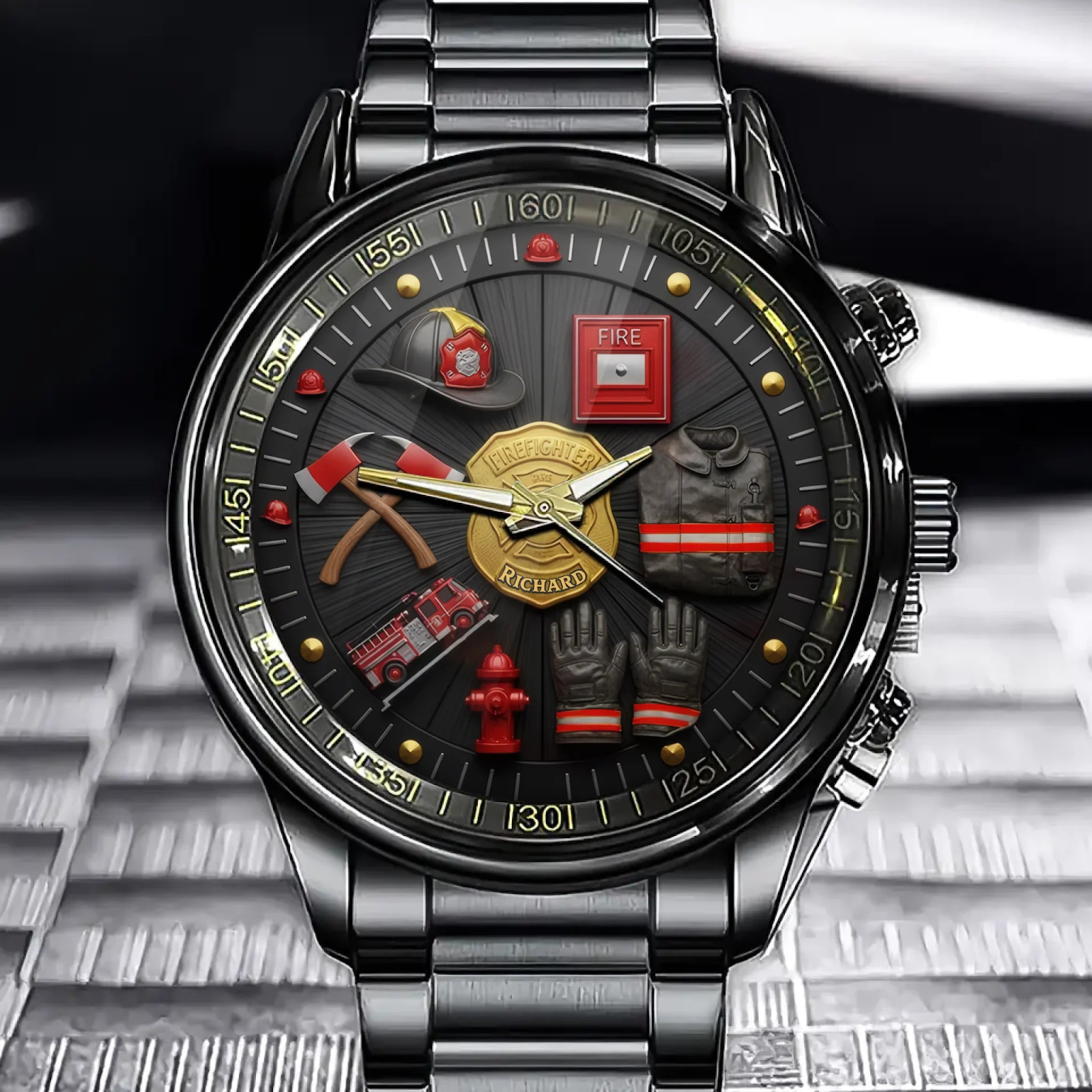 Guardian of Flames Custom Watch - Your Name in
