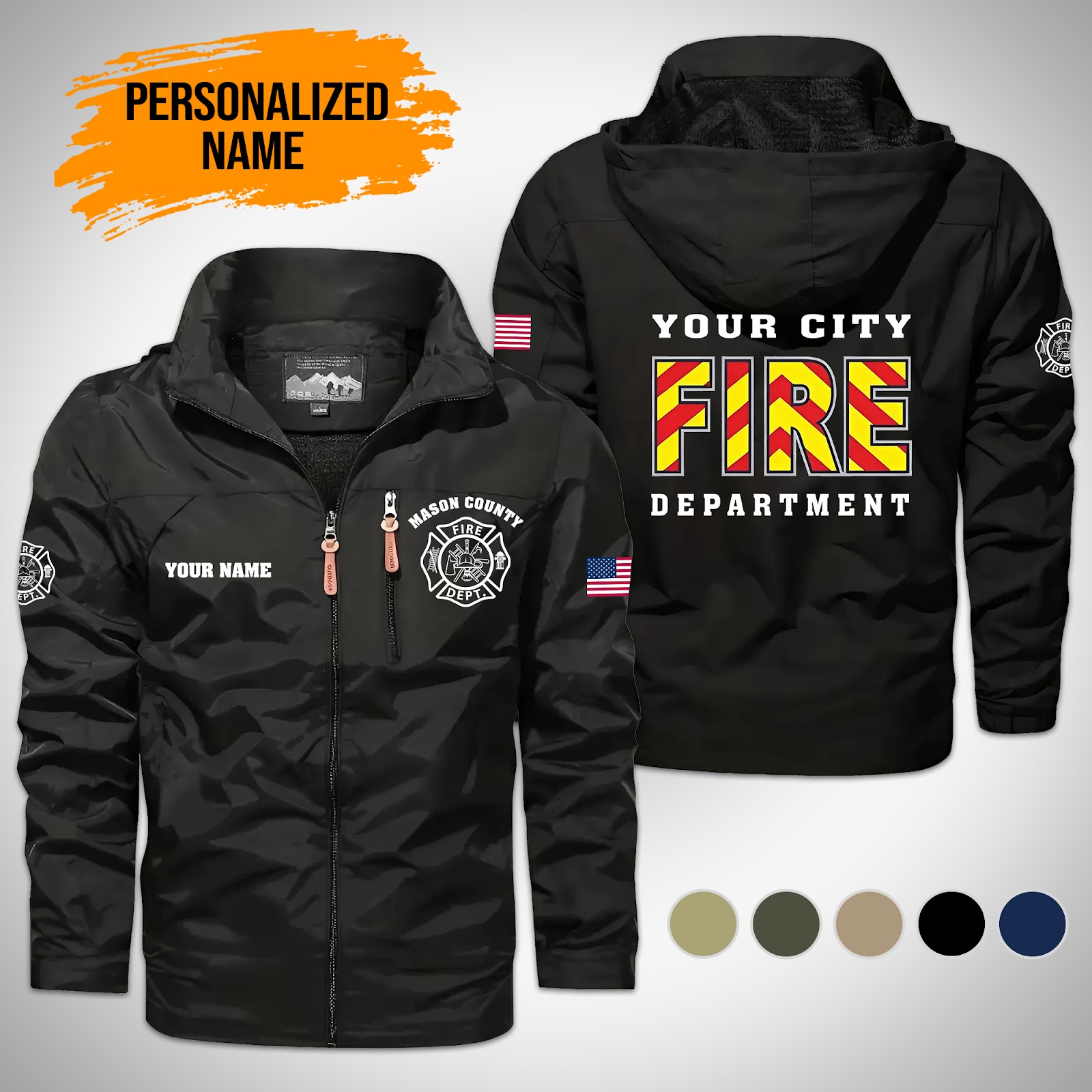 Custom Love Firefighter Men’s Detachable Hat - photo 11