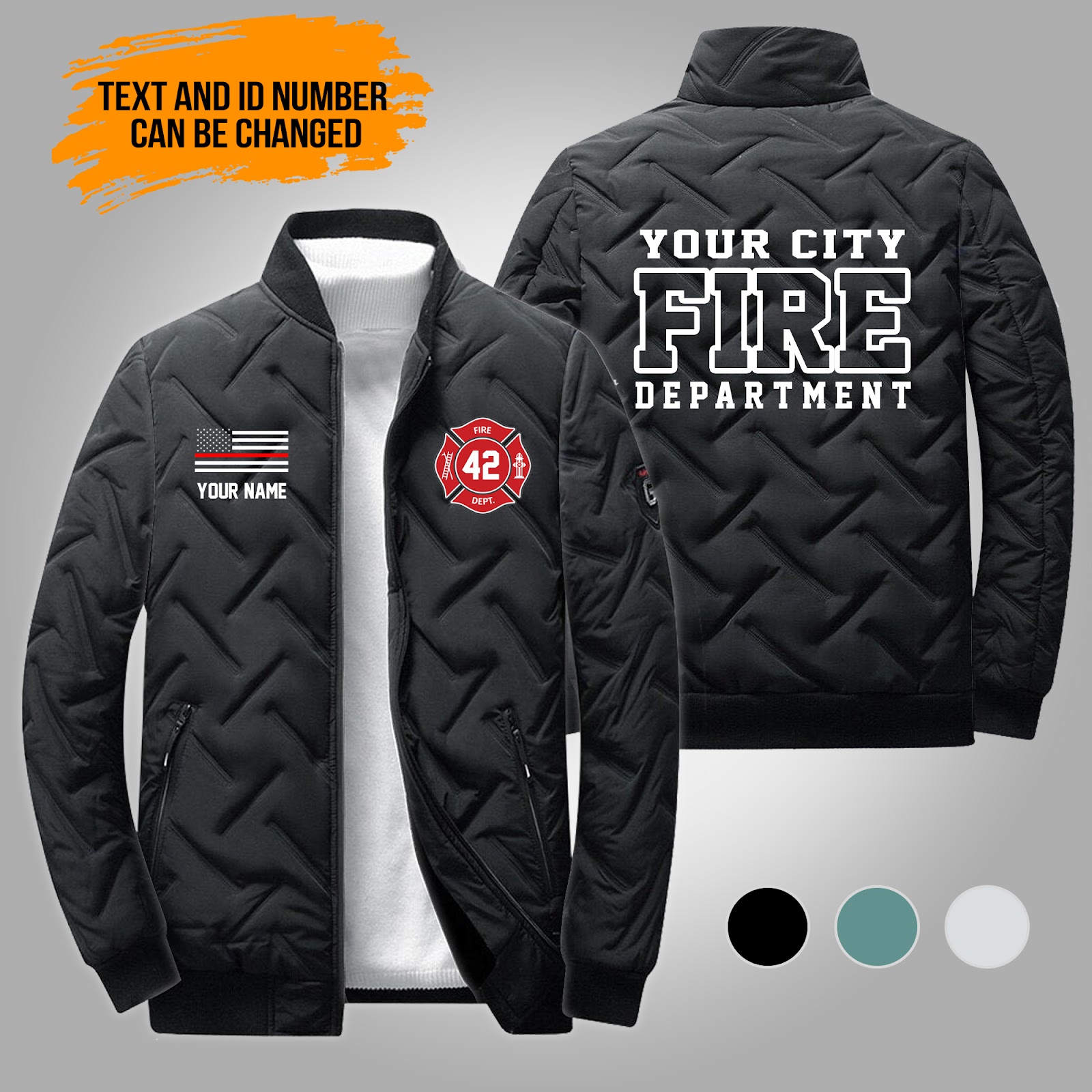 Custom Love Firefighter Jacket