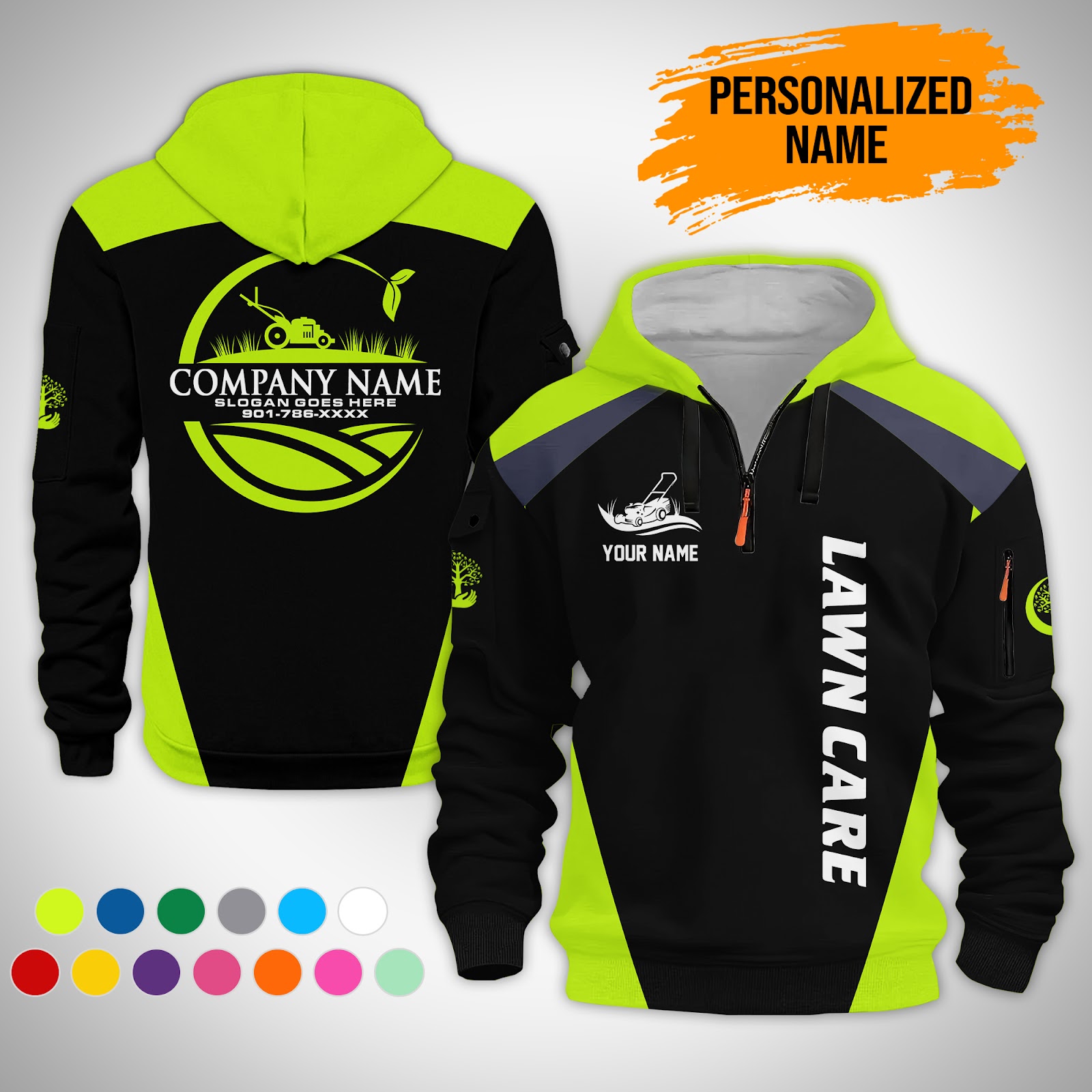 Custom Lawn Care 3D Hoodie