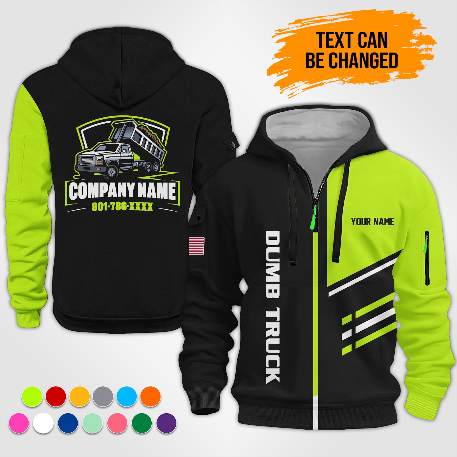 Custom Dumb Truck Services 3D Hoodie