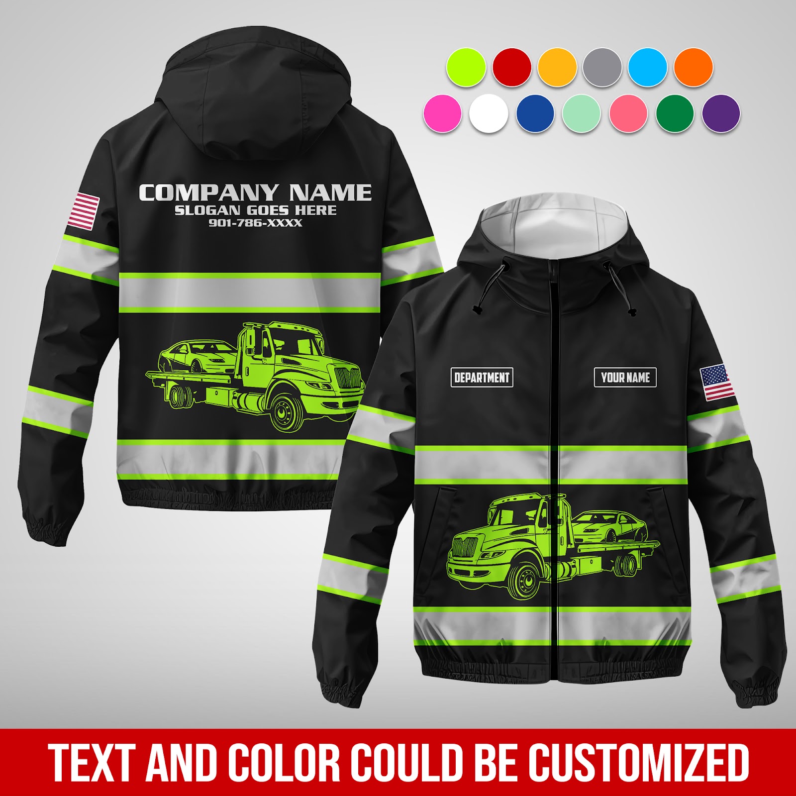 Custom Tow Truck 3D Hoodie - photo 130