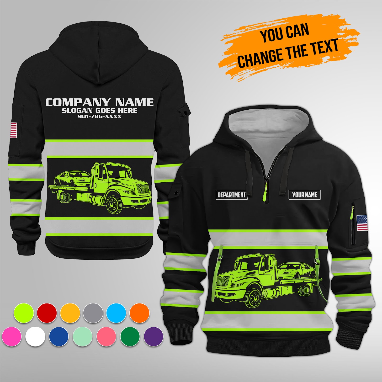 Custom Tow Truck 3D Hoodie - photo 137