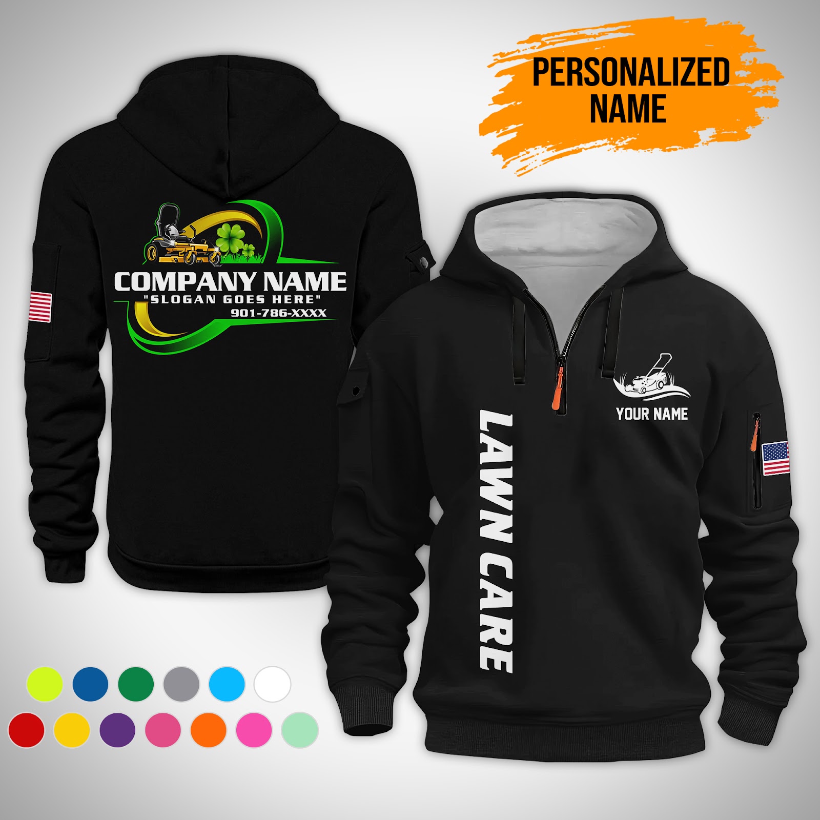 Custom Lawn Care 3D Hoodie - photo 12