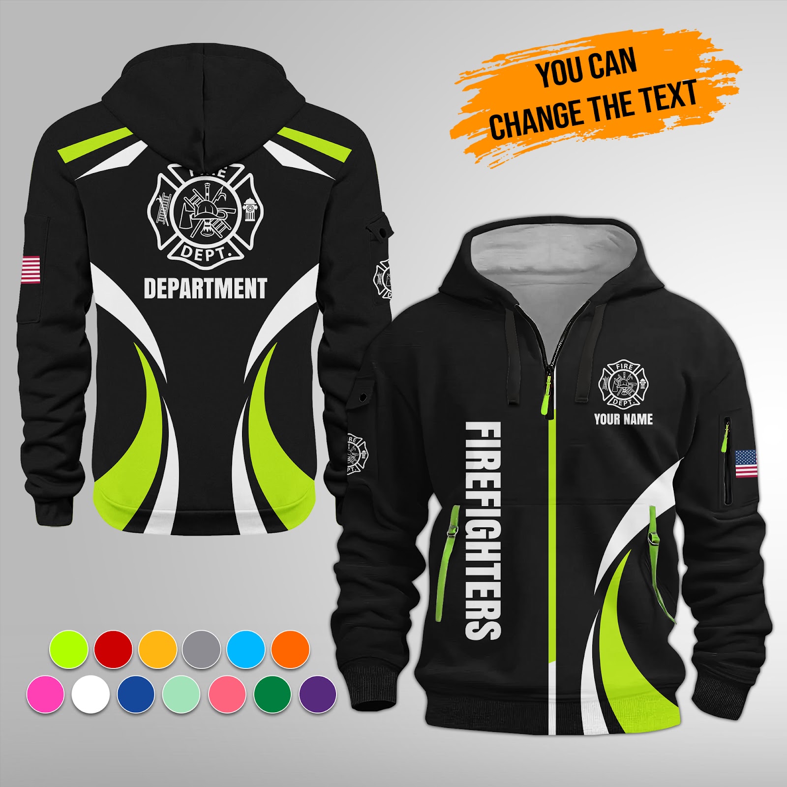 Custom Text and Logo Best Gift for Firefighters