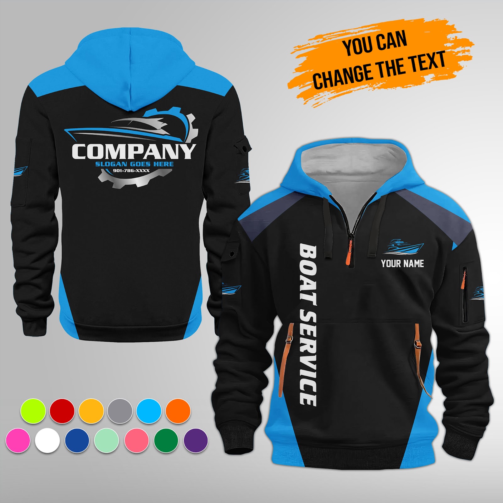 Custom Boat Service Best Uniform Quarter Zip - photo 5