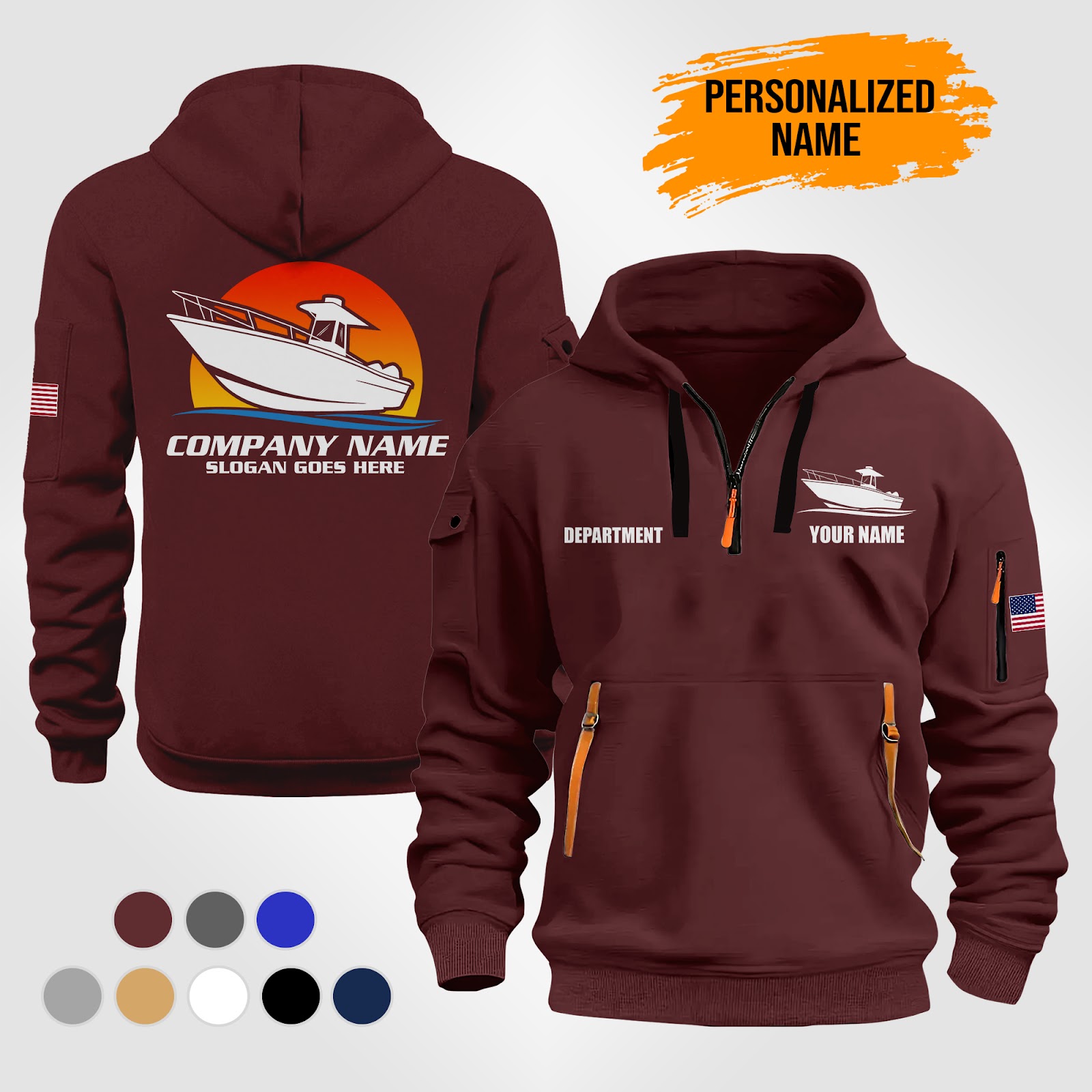 5970398-personalized-name-boat-service-best-uniform-3d-printed-quarter-zip-hoodie-pc190-7.jpg Custom Boat Service Best Uniform 3D Printed - photo 7