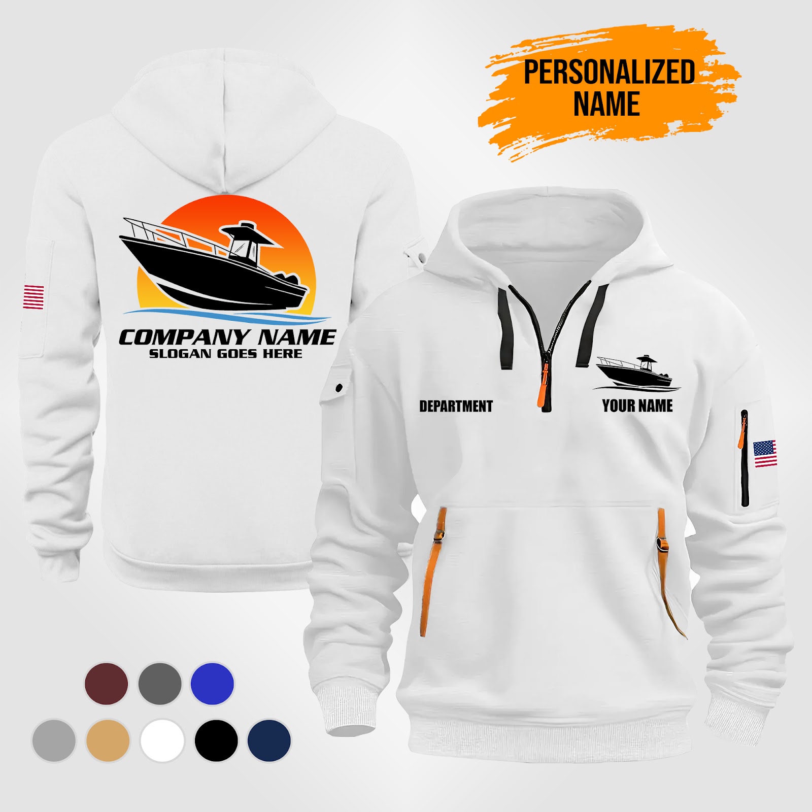 5970398-personalized-name-boat-service-best-uniform-3d-printed-quarter-zip-hoodie-pc190-8.jpg Custom Boat Service Best Uniform 3D Printed - photo 8