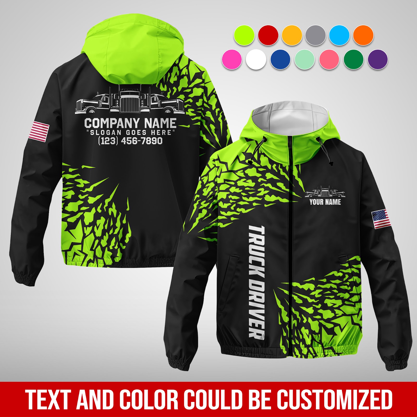 Custom Love Semi Truck Uniform Style Top Gift Man