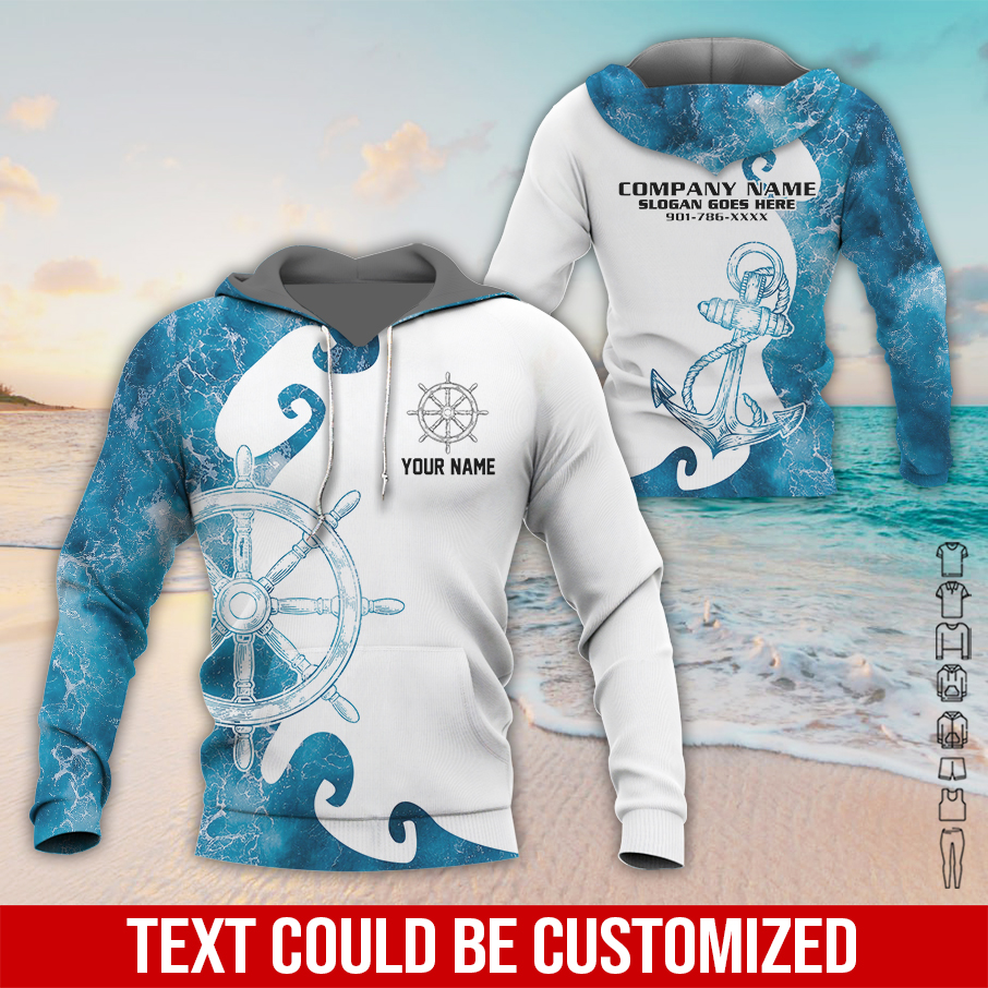 Custom Marine Services Best Uniform 3D Hoodie - photo 5