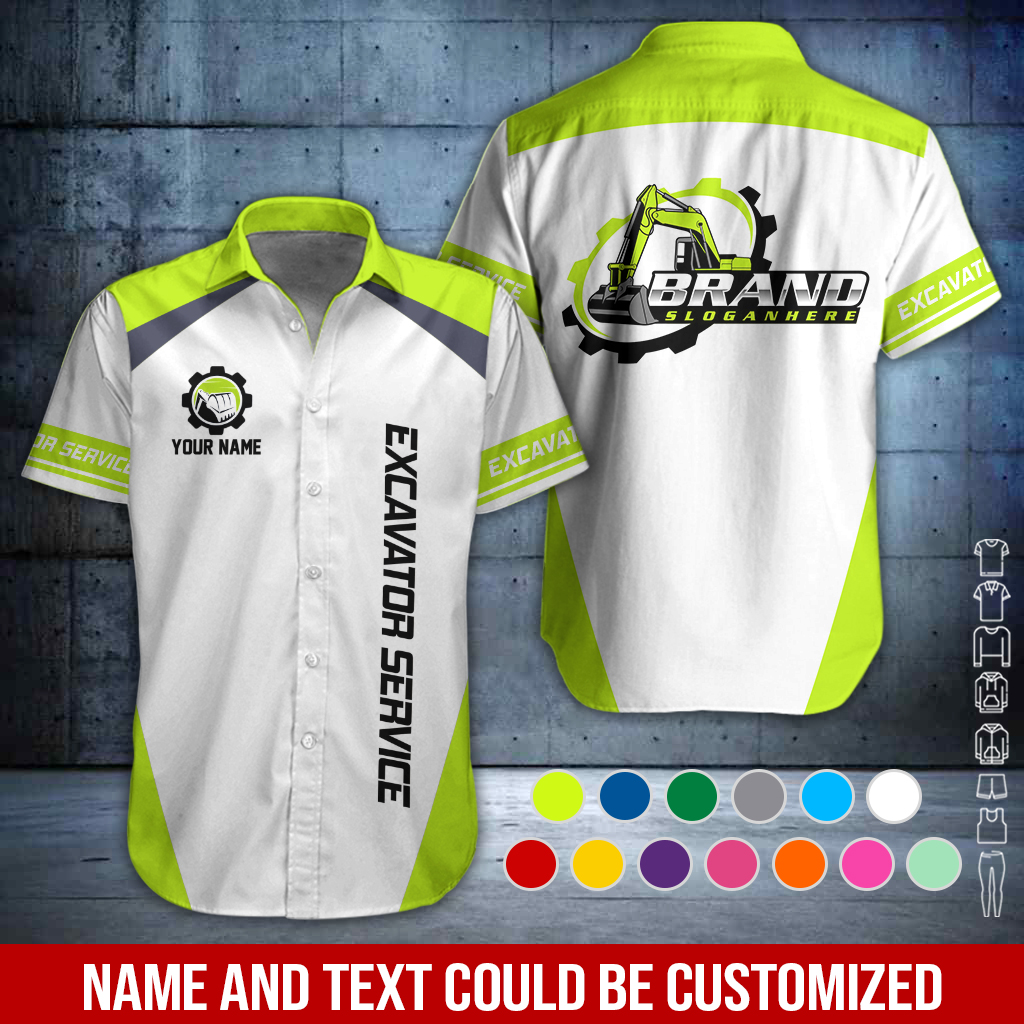 Custom Excavator Service Company 3D Hoodie - photo 3