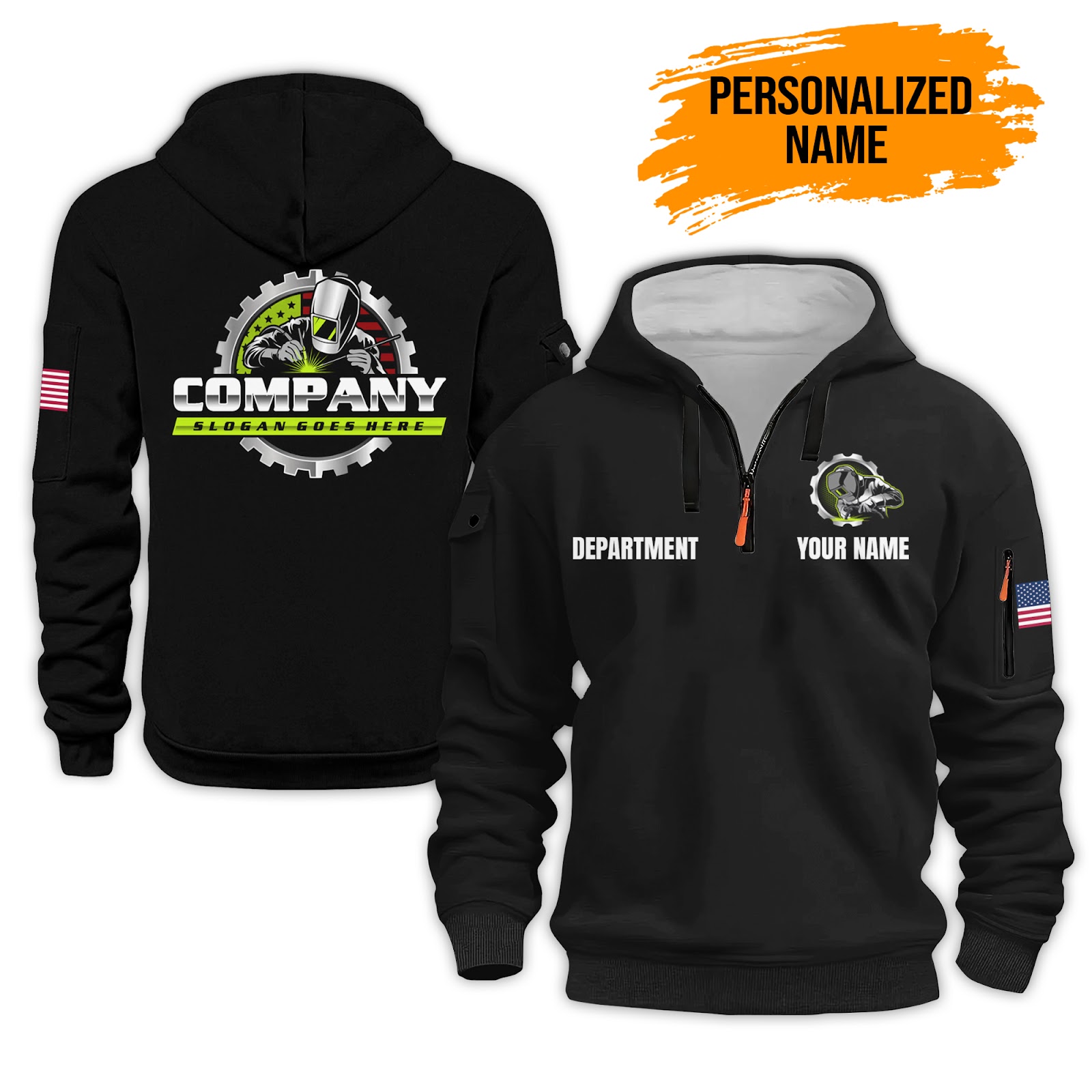 Custom Welding Company 3D Printed Quarter Zip