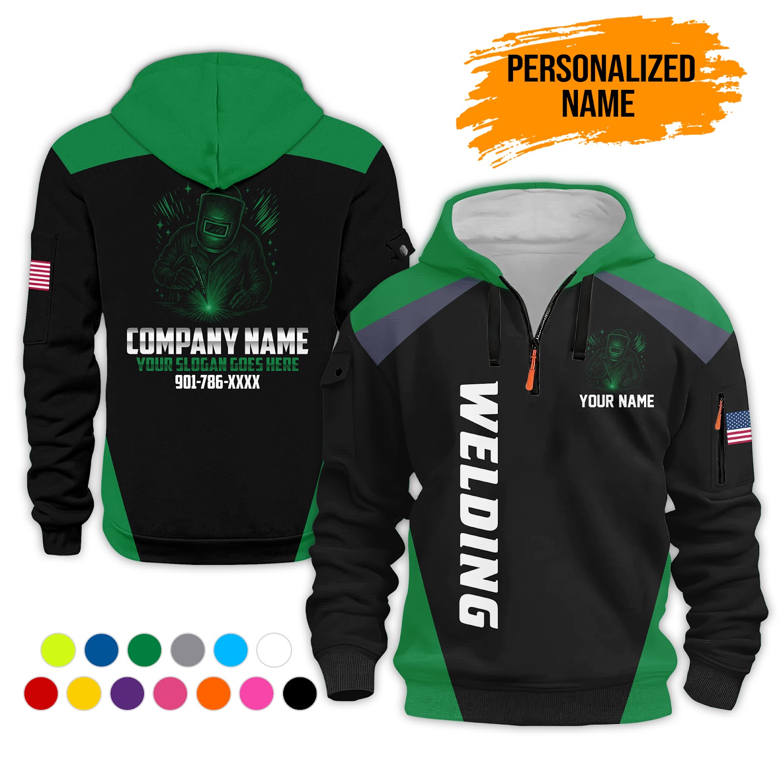 5987968-personalized-name-welding-3d-printed-quarter-zip-hoodie-pc222-12.jpg Custom Welding 3D Printed Quarter Zip Hoodie - photo 12